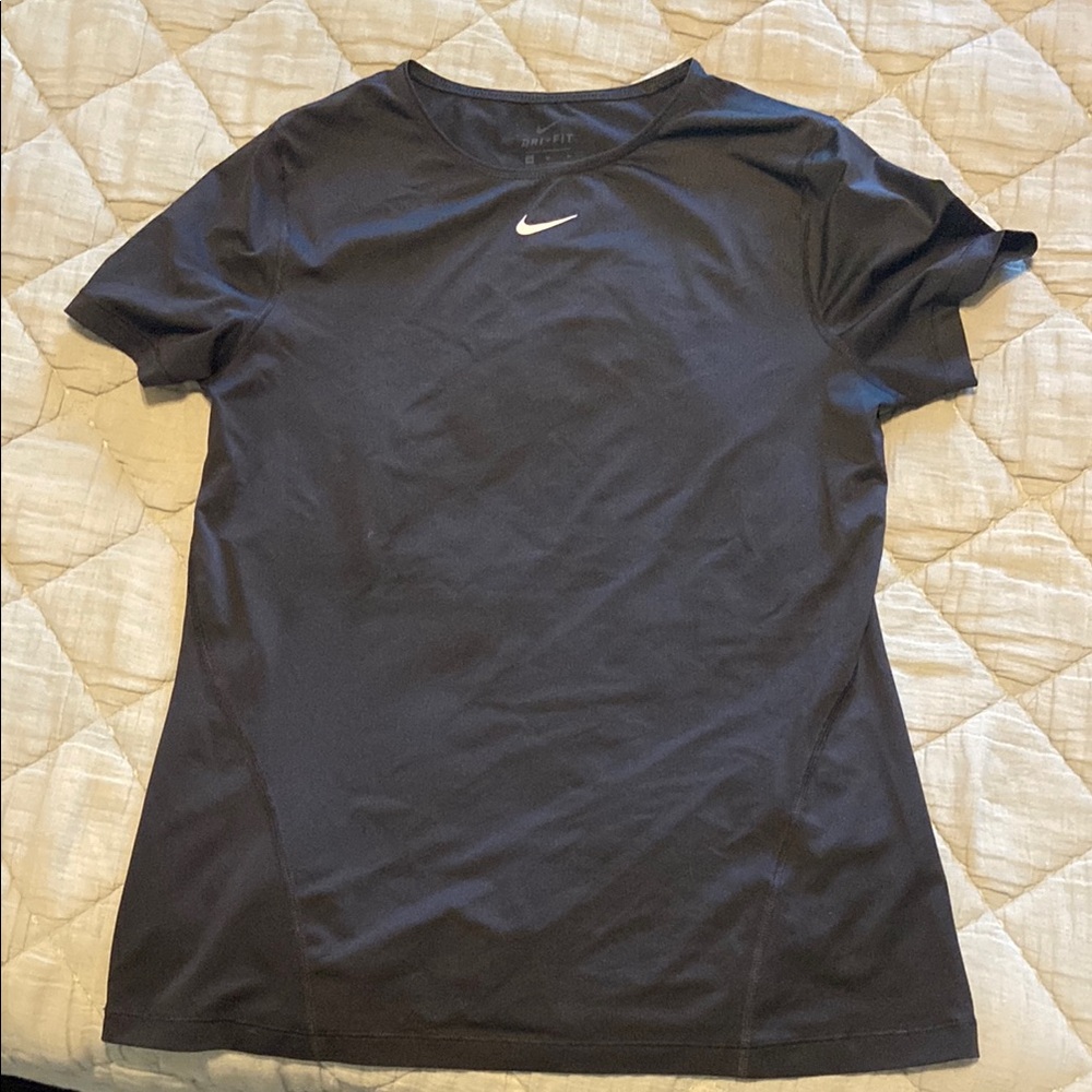 Nike Black Fitted Short Sleeve T-Shirt